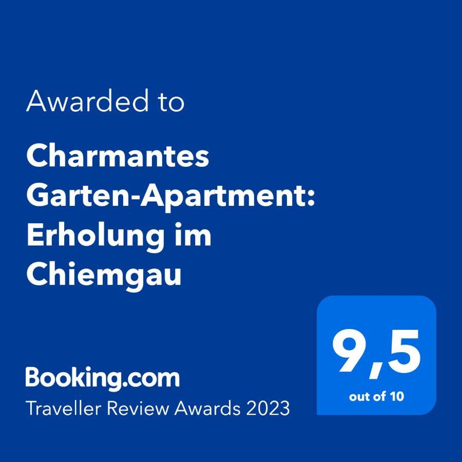 Charmantes Garten-Apartment: Erholung Im Chiemgau อุนเทอร์เวิสเซ็น ภายนอก รูปภาพ